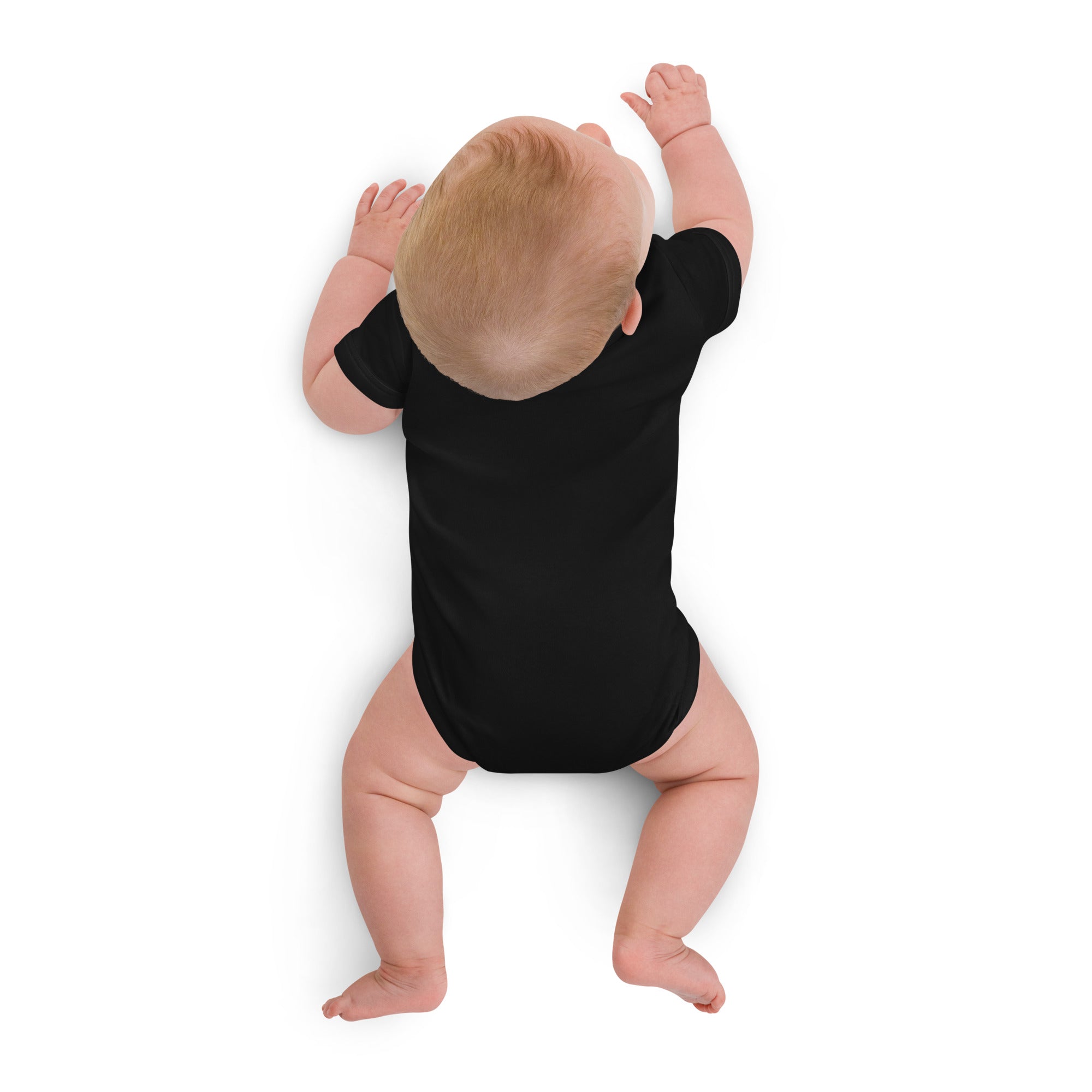 Mini - Saurus – Schwarzer Bio - Babybody für Dino - Fans - Babylions