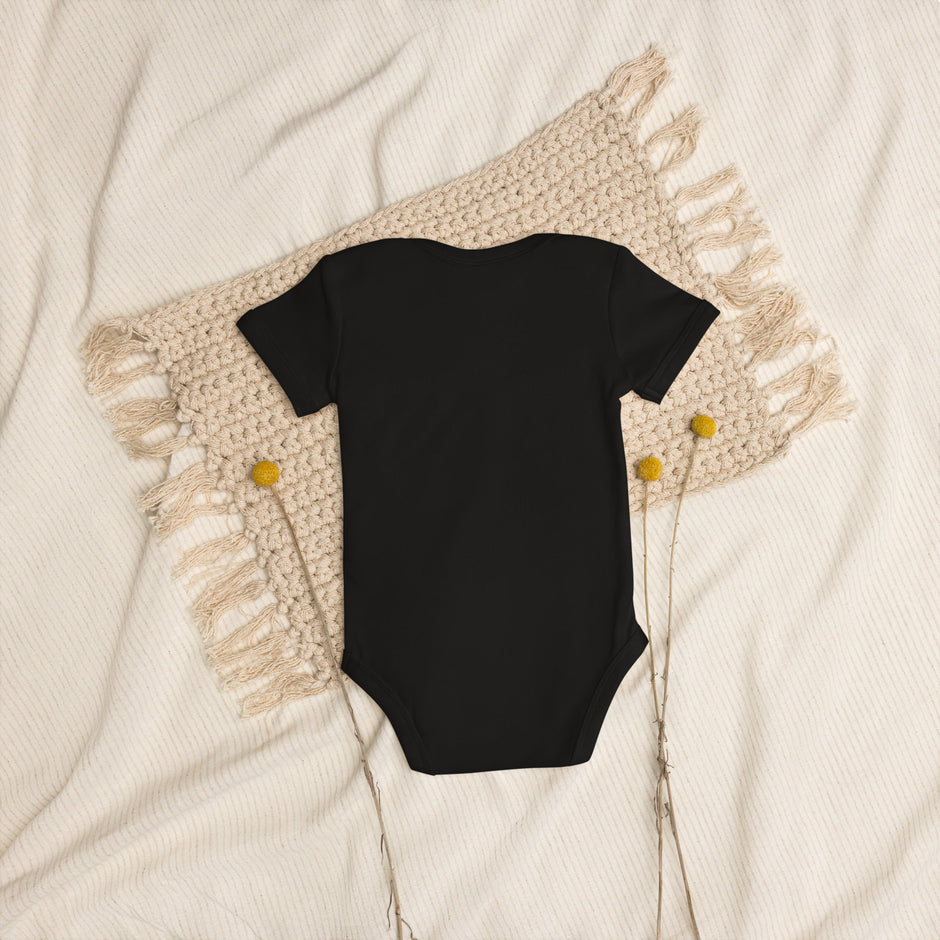 Mini - Saurus – Schwarzer Bio - Babybody für Dino - Fans - Babylions
