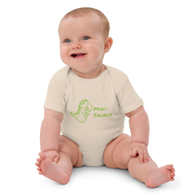 Mini - Saurus – Schwarzer Bio - Babybody für Dino - Fans - Babylions