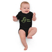 Mini - Saurus – Schwarzer Bio - Babybody für Dino - Fans - Babylions