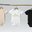 Mini - Saurus – Schwarzer Bio - Babybody für Dino - Fans - Babylions