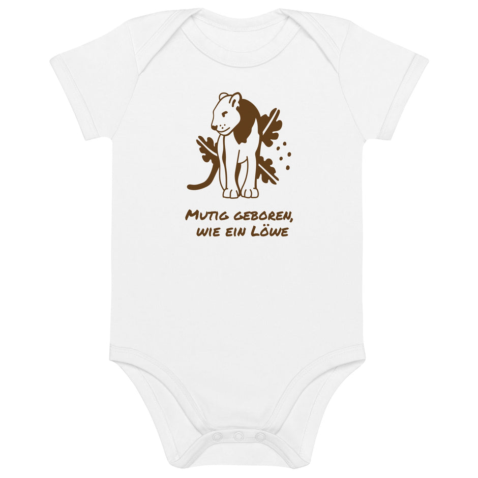 Mutig gebrüllt – Bio - Babybody mit Löwenkraft - Babylions