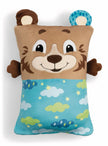NICI Kuscheltier Bär mit Wendefunktion und blauem Nachtdesign