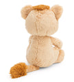 Rückansicht des NICI Sleeping Pets Löwenbabys mit beigefarbenem Plüsch, kleinen Ohren und langem Löwenschwanz mit brauner Quaste.