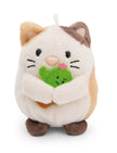 NICI mymochi Kuscheltier Katze Angy mit kleinem grünen Kaktus und rosa Blüte