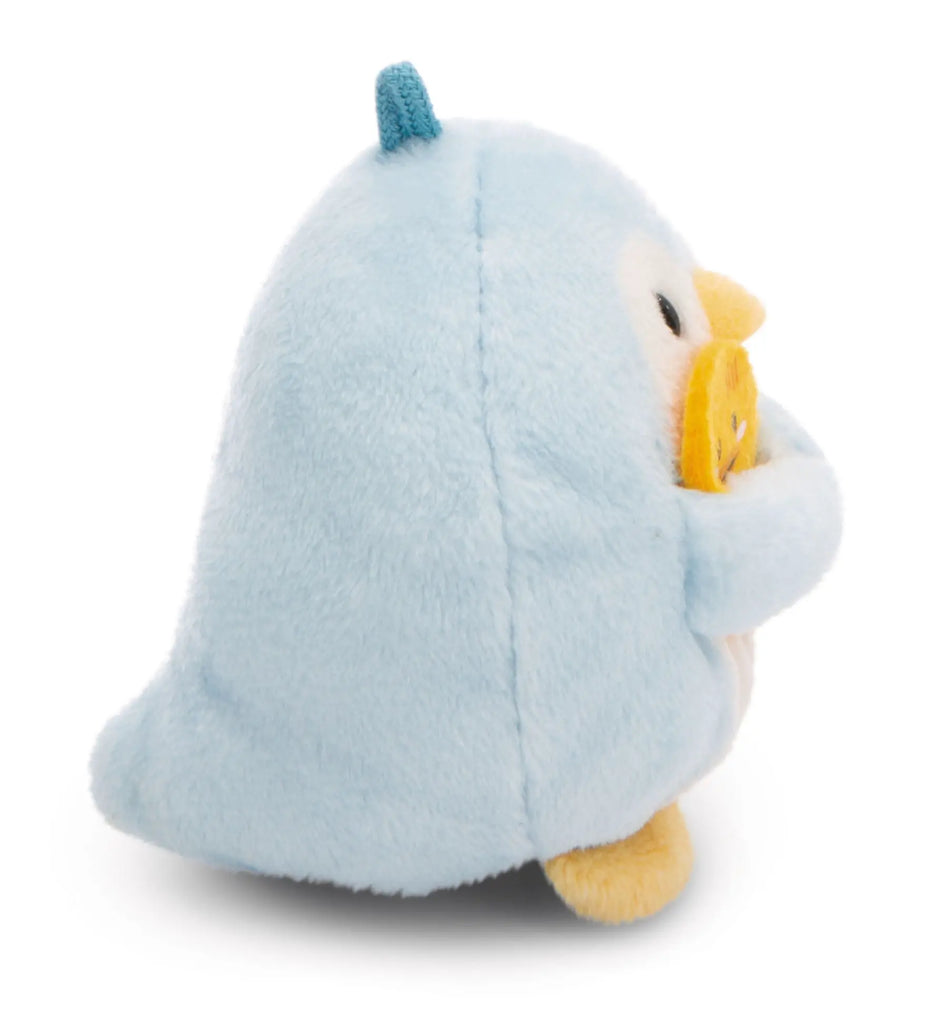 NICI mymochi Pinguin Waddle mit gelber Ente in seitlicher Ansicht