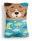 NICI Wendekuscheltier Bär mit geschlossenen Augen und Mondmotiv