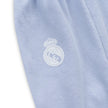 Baby Strampelhose blau Detail weicher Stoff mit Real Madrid Logo