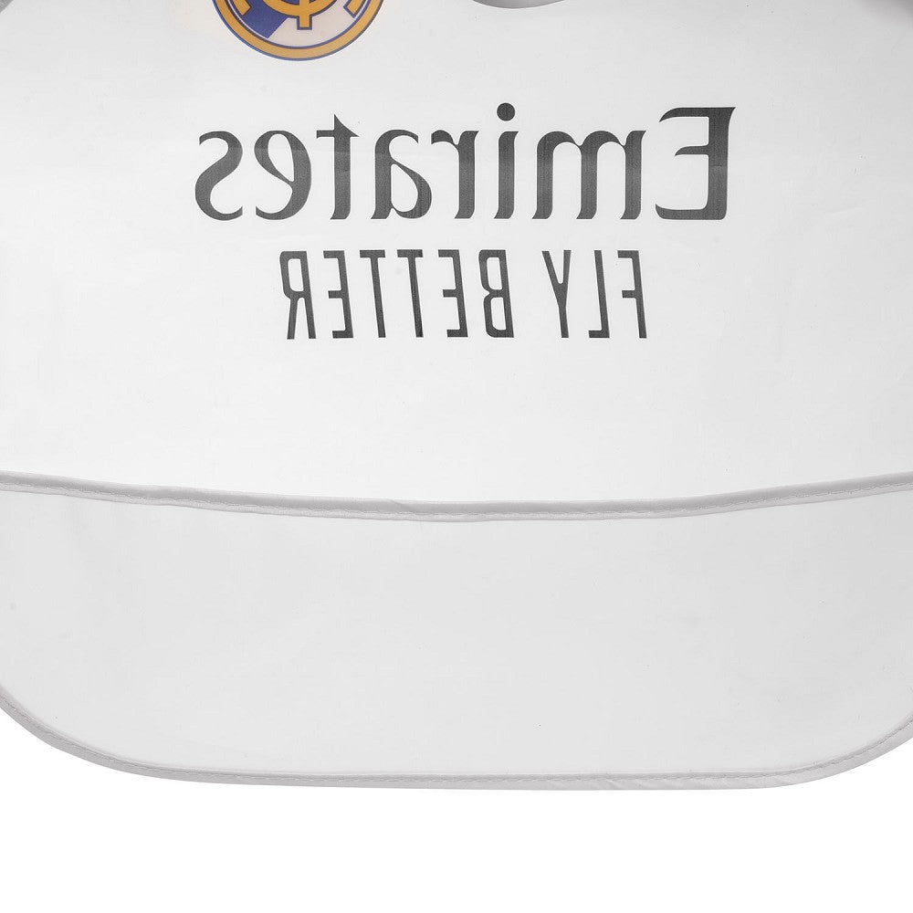 Real Madrid Baby Lätzchen mit Ärmeln – Grau, wasserdicht - Babylions