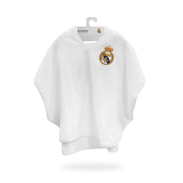 Real Madrid Poncho - Handtuch für Kinder – 100% Baumwolle, 60×75 cm - Babylions