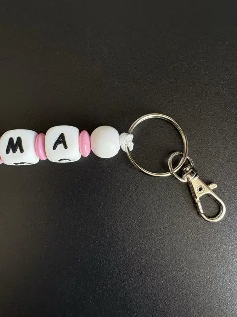 Personalisierter Einhorn-Schlüsselanhänger mit Schlüsselring und Karabiner