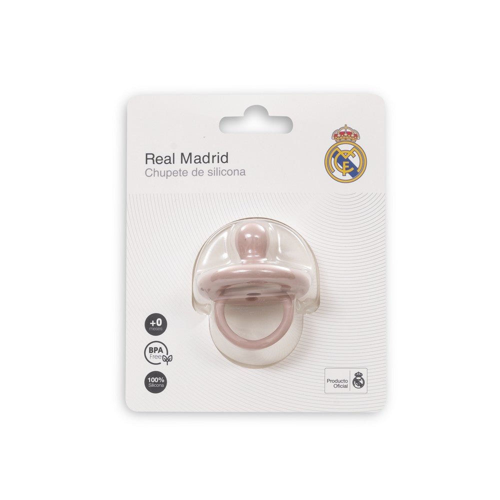 Schnuller Real Madrid aus Silikon – Blau/Rosa - Babylions