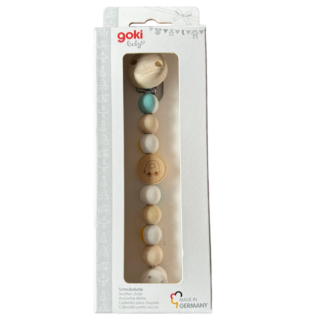 Schnullerkette mit Motiv – Auto oder Vogel - Babylions