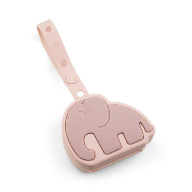 schnullertäschchen aus silikon - elphee - rosa - Babylions