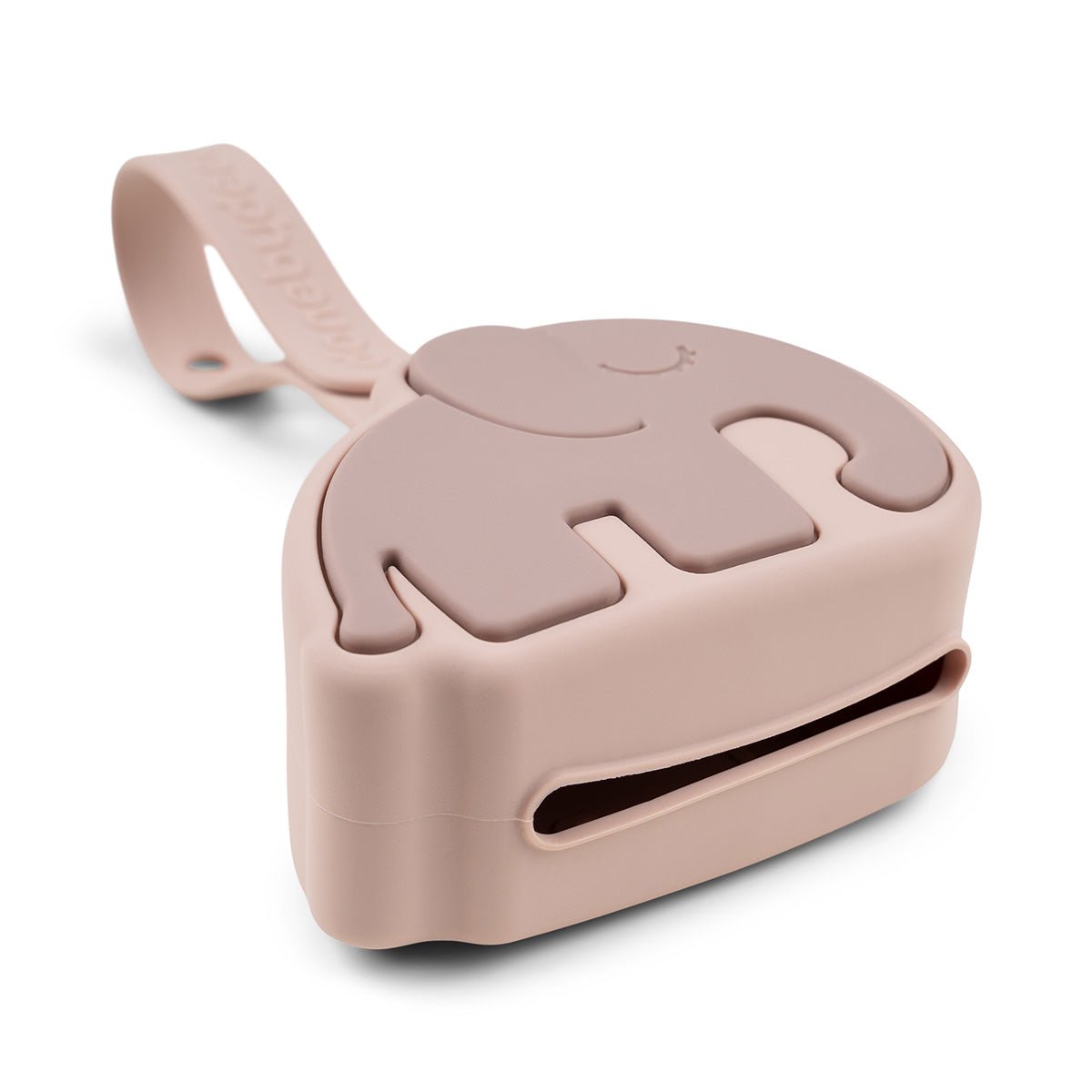schnullertäschchen aus silikon - elphee - rosa - Babylions