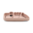Silikon Stick&Stay Teller Croco für Babys – Grün & Rosa - Babylions