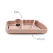 Silikon Stick&Stay Teller Croco für Babys – Grün & Rosa - Babylions