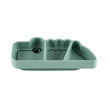 Silikon Stick&Stay Teller Croco für Babys – Grün & Rosa - Babylions