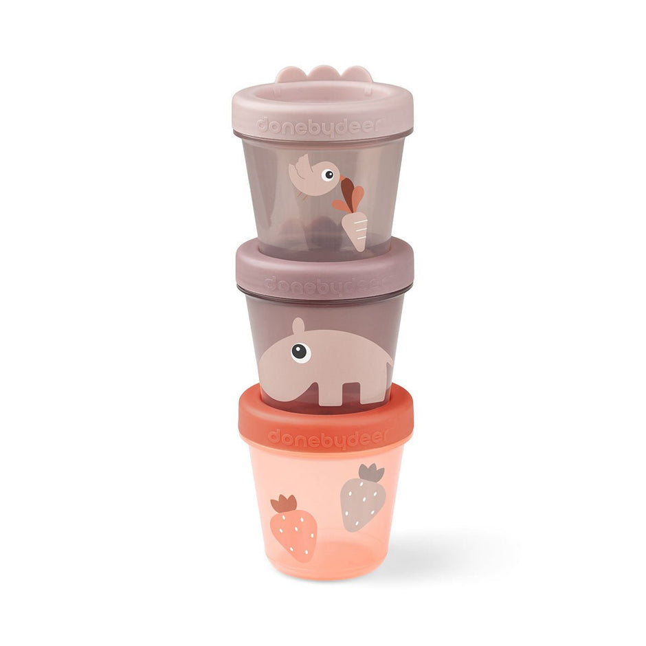 Snackboxen für Babys – 3er - Set in Grün oder Pink - Babylions