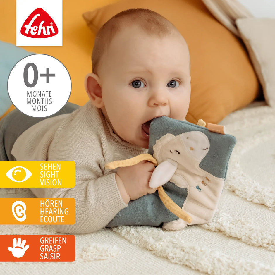 Baby Stoffbuch Pferd natur zum Greifen, Fühlen und Entdecken – fördert Sinne und Motorik ab 0 Monaten