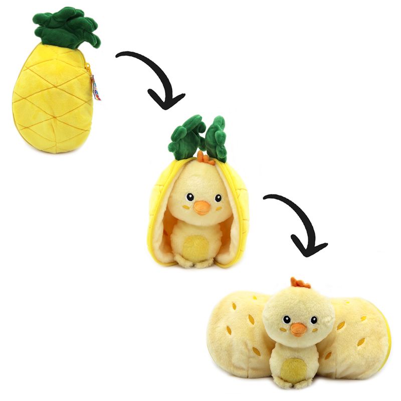 Veggie - Serie – 2 - in - 1 Plüschfigur Tier & Frucht/Gemüse in einem - Babylions