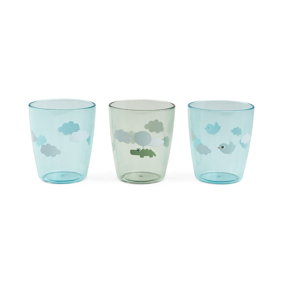 Yummi Mini Trinkgläser 3er - Pack – Grün & Pink - Babylions