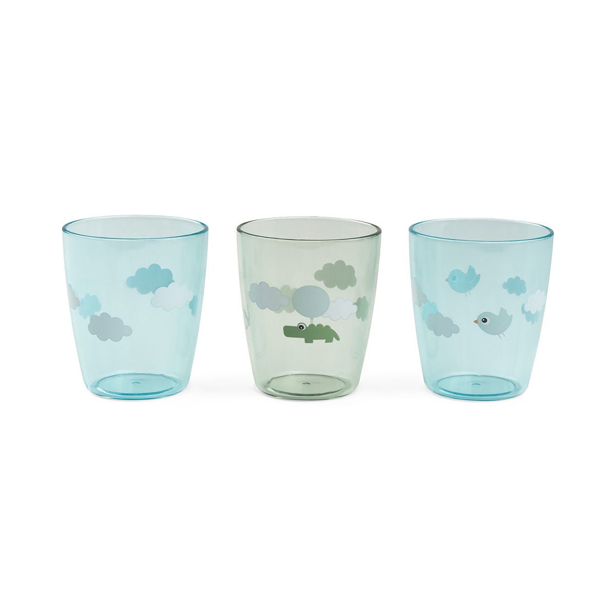 Yummi Mini Trinkgläser 3er - Pack – Grün & Pink - Babylions