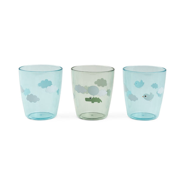 Yummi Mini Trinkgläser 3er - Pack – Grün & Pink - Babylions