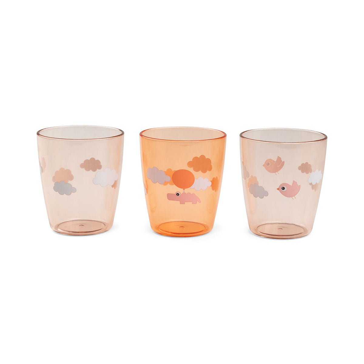 Yummi Mini Trinkgläser 3er - Pack – Grün & Pink - Babylions