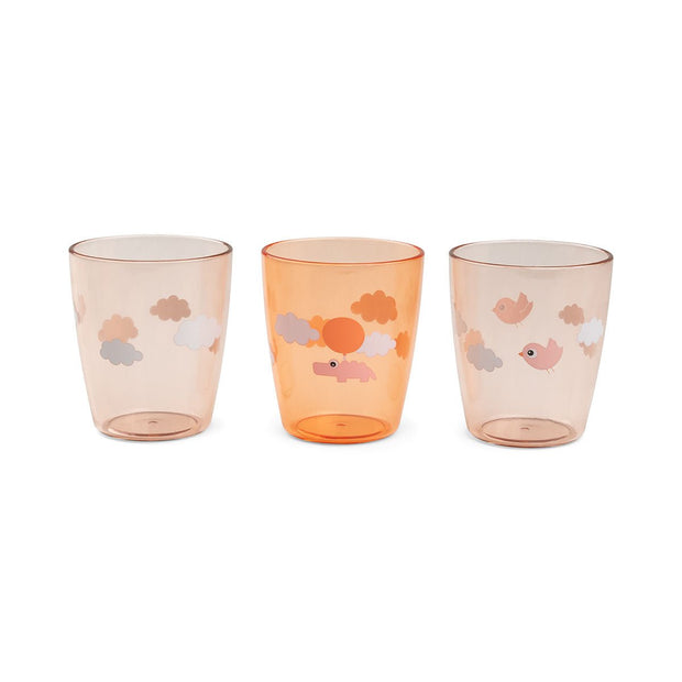 Yummi Mini Trinkgläser 3er - Pack – Grün & Pink - Babylions